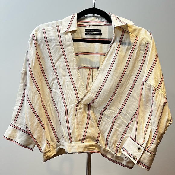 UO Lennox Surplice Crop Blouse - Picture 5 of 10